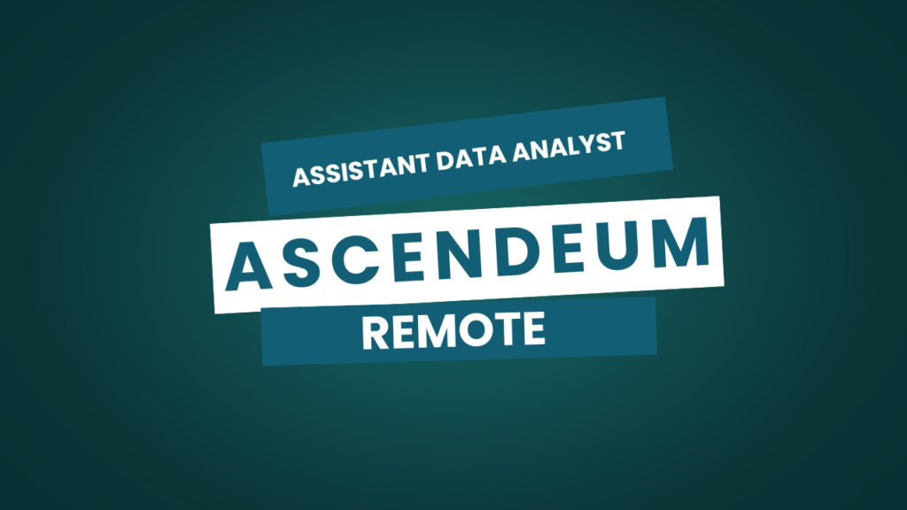 Assistant Data Analyst at Ascendeum