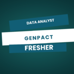 Management Trainee – Data Analyst Position at Genpact – Noida