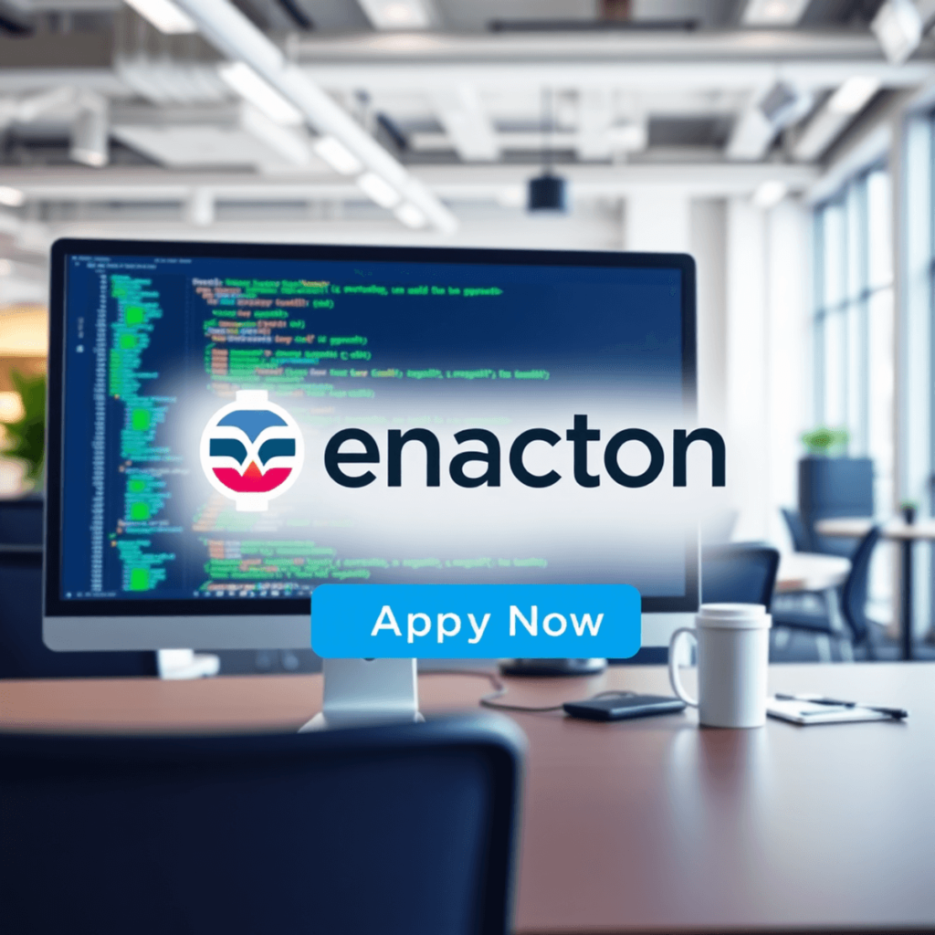 Front End Developer Opening at Enacton – Apply Now!